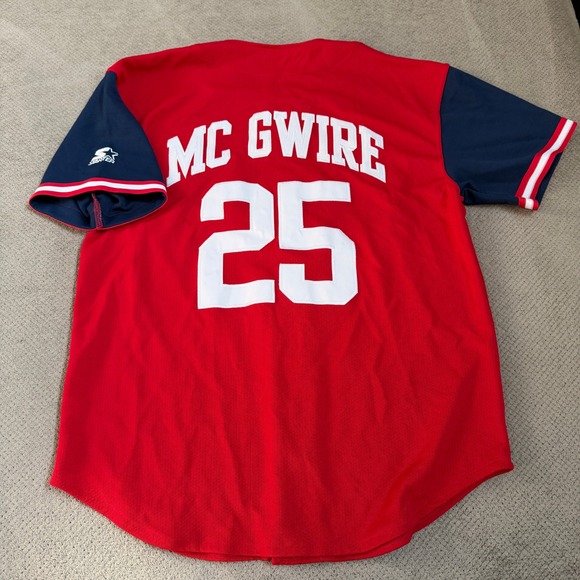 STARTER Other - Vintage 1990s Starter St. Louis Cardinals Mark McGwire Baseball Jersey Red Large